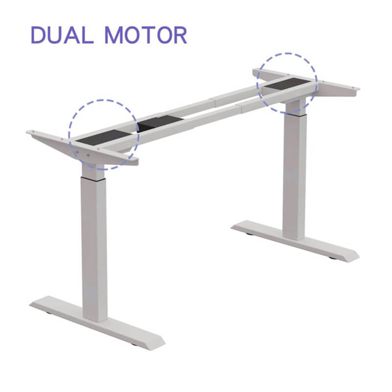 Radlove 63" x 30" Premium Dual Motor Height Adjustable Electric Sit and Stand for Work Benches with Drawer, Oak